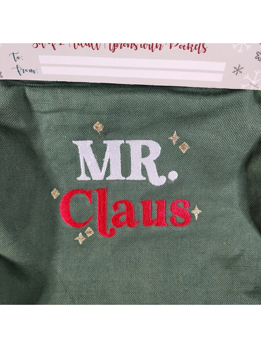 Set of 2 Christmas Aprons - Mr. & Mrs. Claus - Wonderland Bakeshop - NWOT